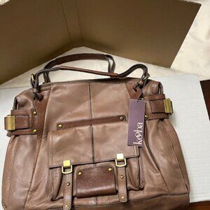Kooba extra large leather satchel.